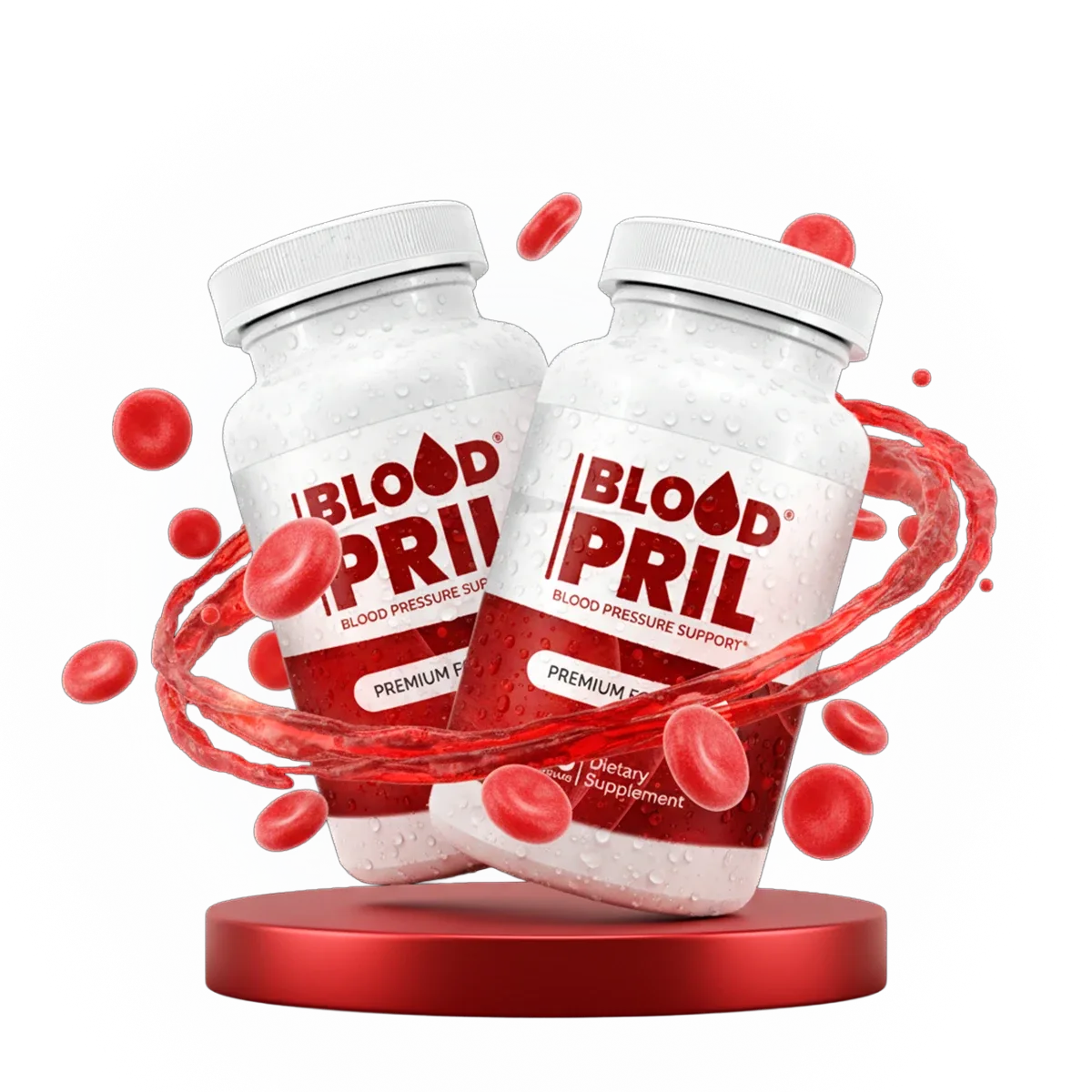 BloodPril supplement bottles