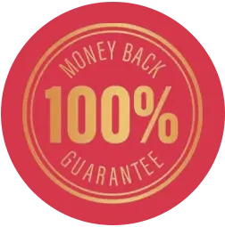 100% Money Back Guarantee Seal